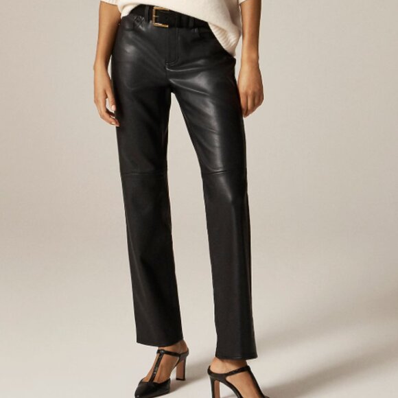 J. Crew Pants - J. Crew Nipped straight pant in faux leather